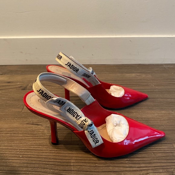 dior patent slingback